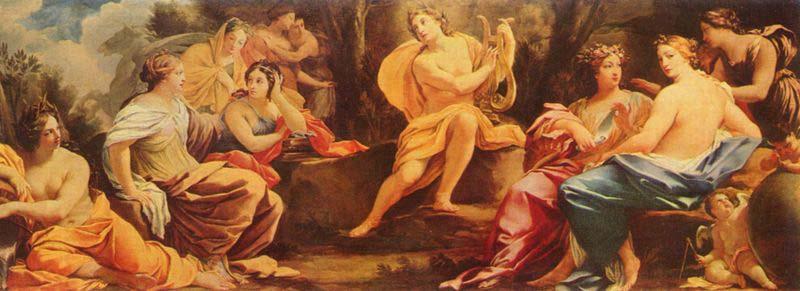 Simon Vouet Apollo and the Muses oil painting picture